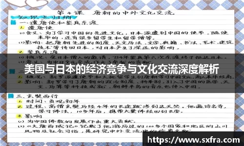 美国与日本的经济竞争与文化交流深度解析
